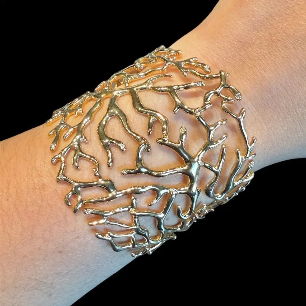 Chloe + Isabel Gold Coral Branch Cuff - Picture 3 of 3